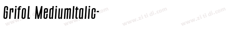 GrifoL MediumItalic字体转换